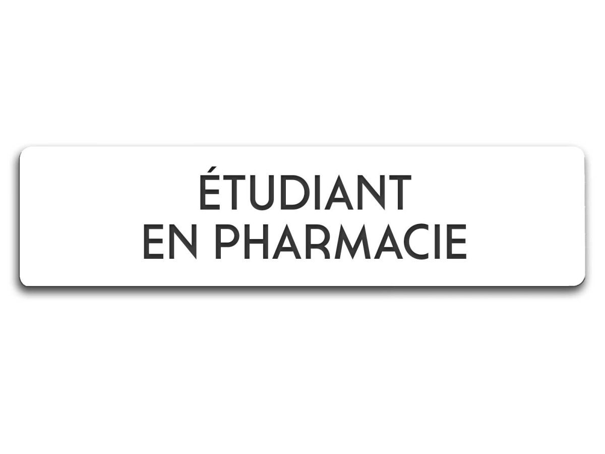 Badge Aimanté Étudiant / Étudiante en Pharmacie Blanc - Achetez-le au  Meilleur Prix